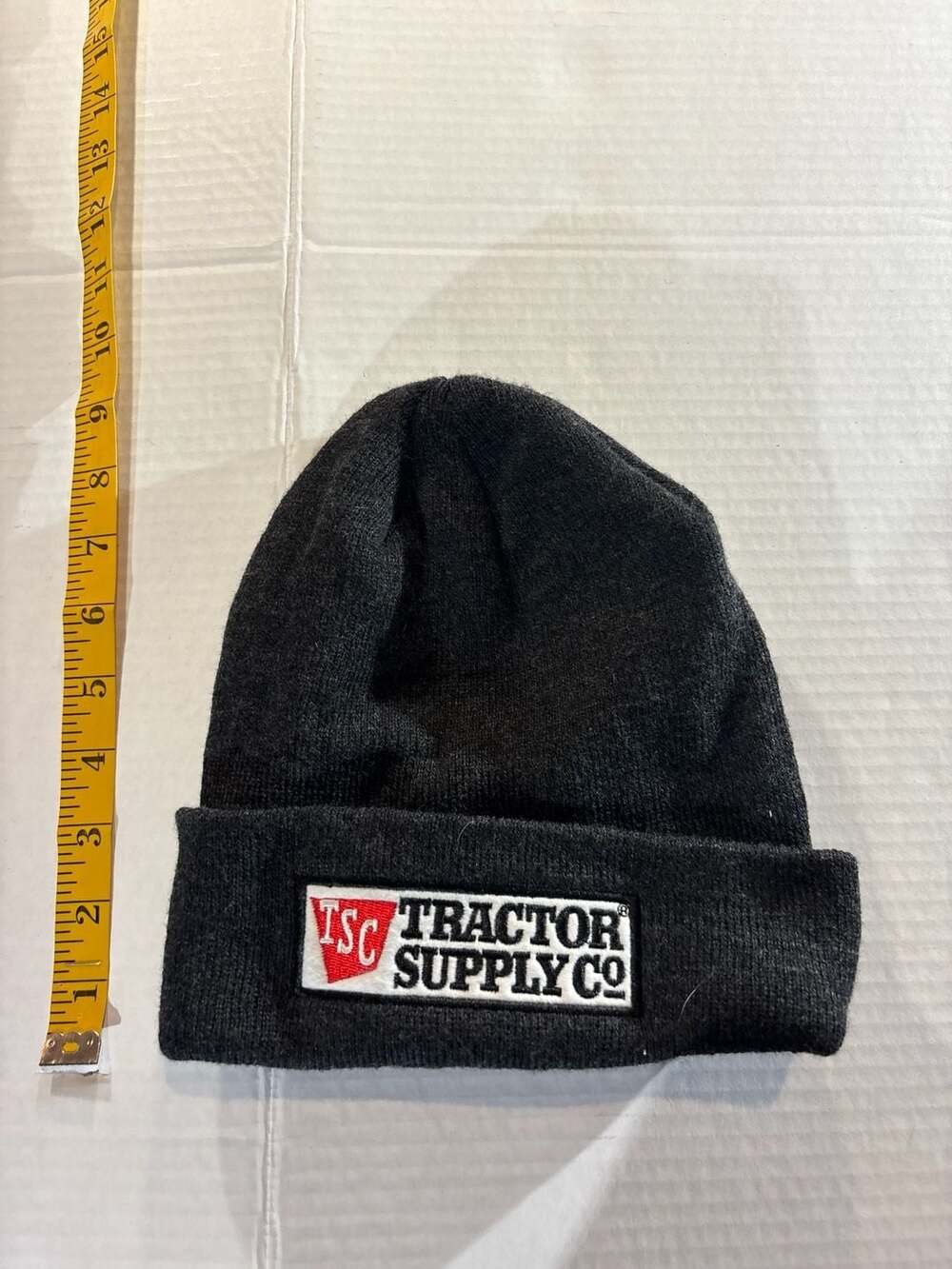 Tractor Supply Co Black Knit Cuffed Beanie Hat One Size